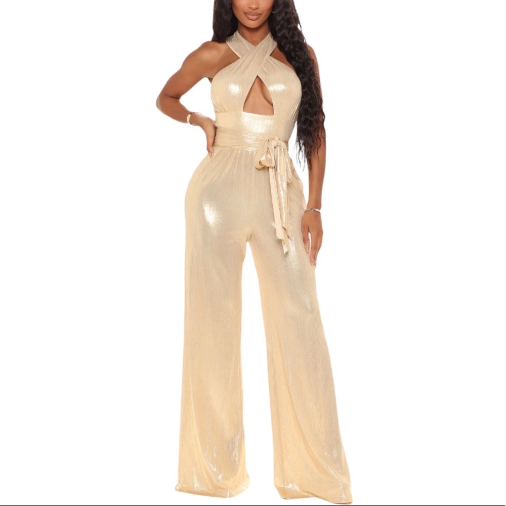Gold Metallic Jumpsuit